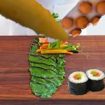 Octodad gently rolling sushi rolls